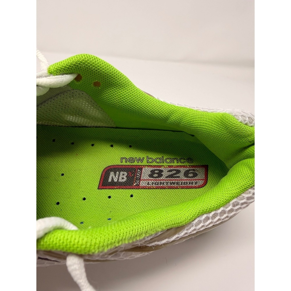 🇺🇸USA New Balance 826 White Lime Green Silver Y2K Running Shoes Women's 7.5 - Picture 12 of 16